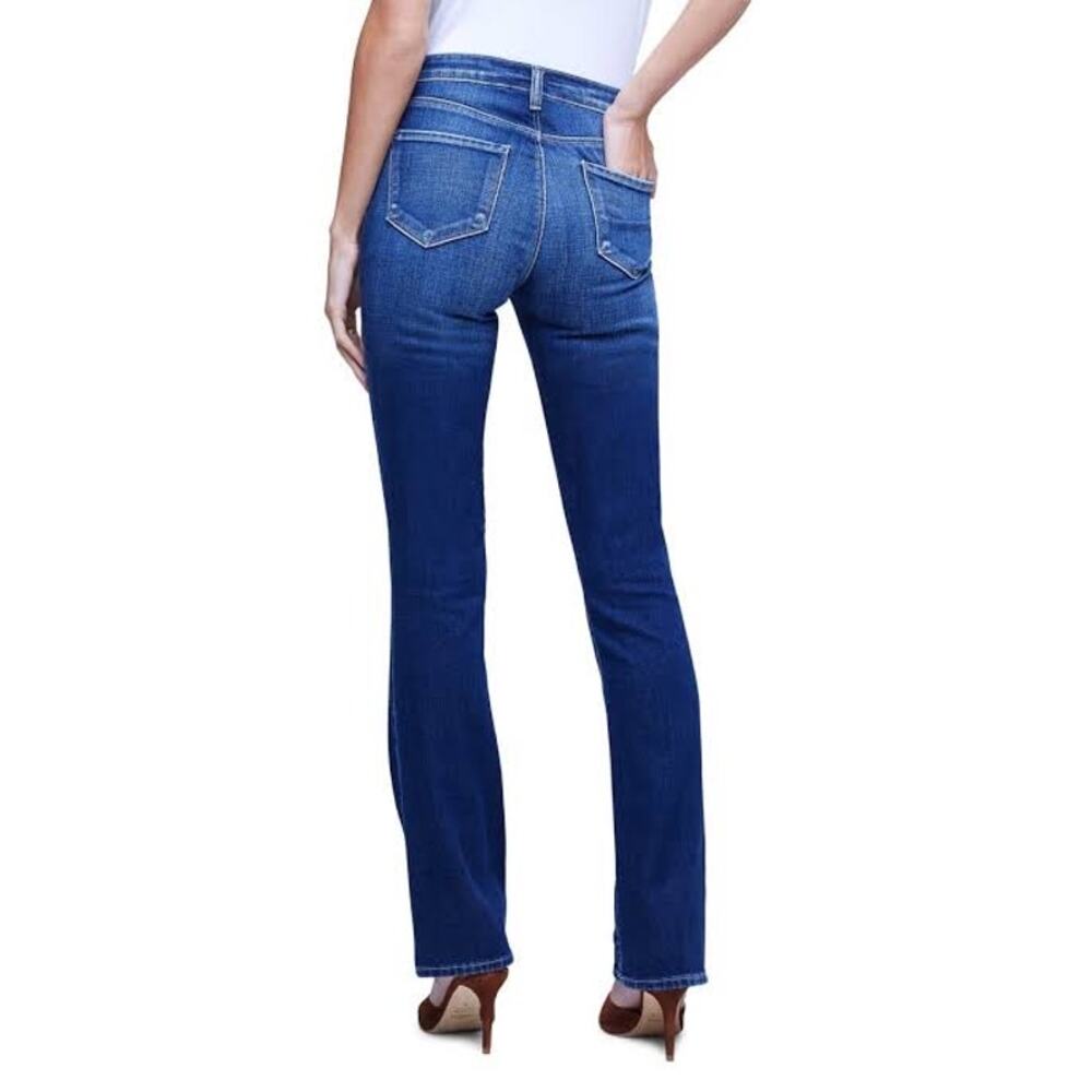 L’AGENCE Oriana High Rise Straight Leg Jeans Womens Size 26 in Bleu Jay *EUC - Picture 3 of 12